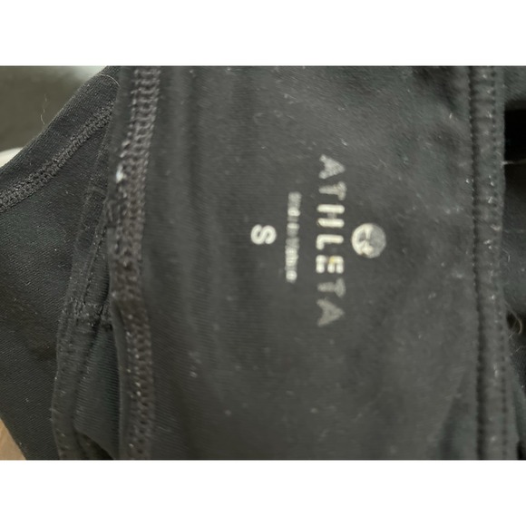 Athleta Women's Accelerate Crop Leggings Size Small Black High-Rise Capri Pants - Picture 8 of 10